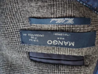 Chaqueta de traje gris hombre