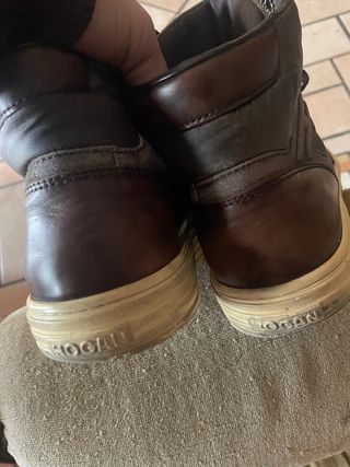 Scarponcini Hogan Rebel Pelle Marrone