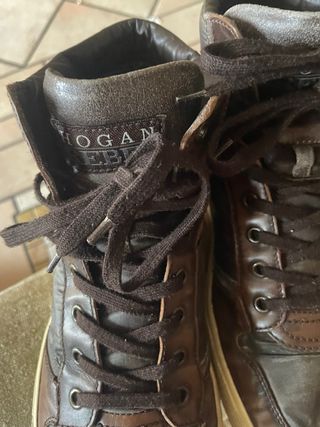 Scarponcini Hogan Rebel Pelle Marrone