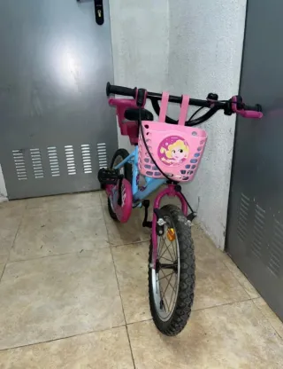 Bicicleta Niña Rosa y Azul recogida Olesa