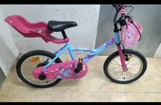 Bicicleta Niña Rosa y Azul recogida Olesa