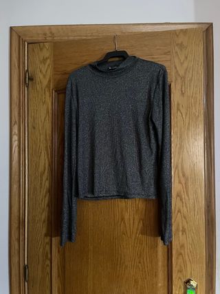 camiseta de manga larga con brillos