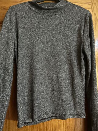 camiseta de manga larga con brillos