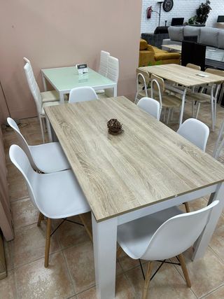 Mesa de comedor moderna + 6 sillas ¡NUEVO!