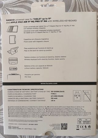 Custodia Ipad Air M2, Ipad Pro M4 11"