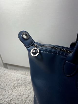Bolso Longchamp Piel Azul Marino