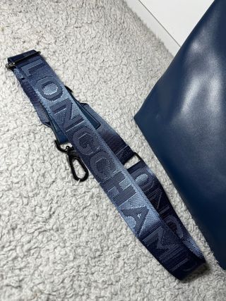 Bolso Longchamp Piel Azul Marino