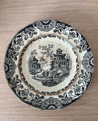Plato Sargadelos China Negro S.XIX