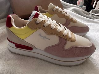 Zapatillas Pepe Jeans Beige y Rosa