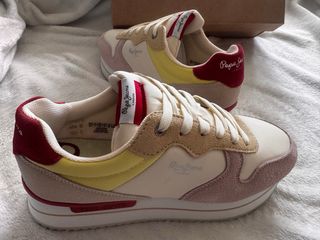 Zapatillas Pepe Jeans Beige y Rosa