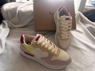 Zapatillas Pepe Jeans Beige y Rosa