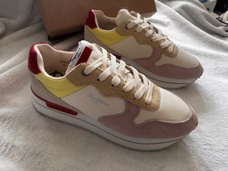 Zapatillas Pepe Jeans Beige y Rosa