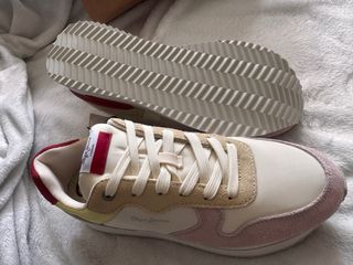 Zapatillas Pepe Jeans Beige y Rosa