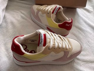 Zapatillas Pepe Jeans Beige y Rosa