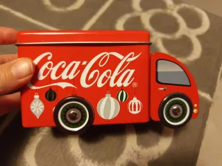 Caja metálica Coca-Cola camión Navidad