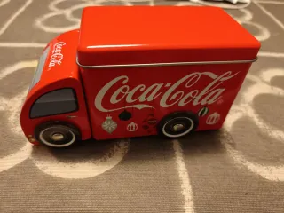 Caja metálica Coca-Cola camión Navidad