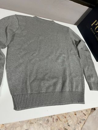 Jersey Ralph Lauren Gris Logo Azul