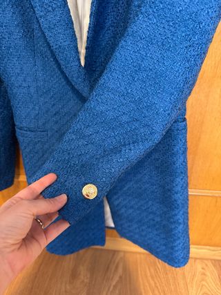 Americana Zara Azul Texturizada