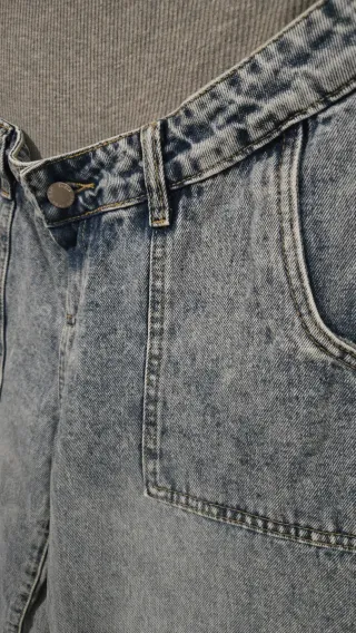 Pantalones premamá vaqueros efecto lavado