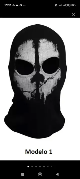 Pasamontañas Ghost Call of Duty