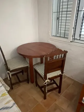 Mesa Redonda Madera Rústica