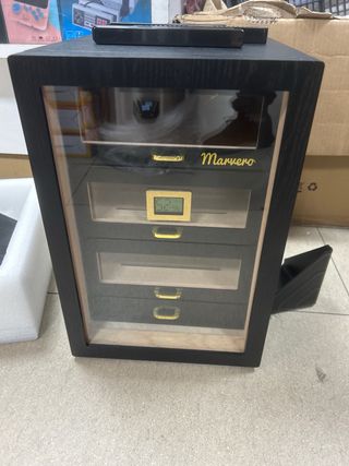 Humidificador Marvero Escritorio Luz Cedro