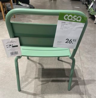 Mesa y 2 sillas jardín infantil metal