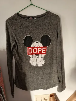 Camiseta gris con dibujo Mickey DOPE