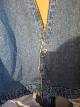 Mono Zara espalda abierta halter vaquero