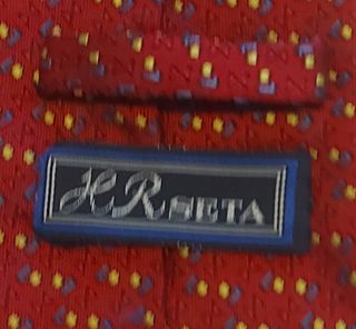 Cravatta IL R Seta Lavorazione Originale pois ross