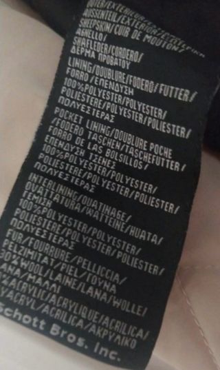 Chaqueta de Piel Schott NYC Talla L