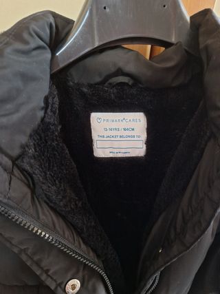 Piumino giubbino invernale nero Primark
