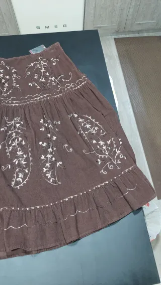 Gonna Hybris vintage marrone TG 44