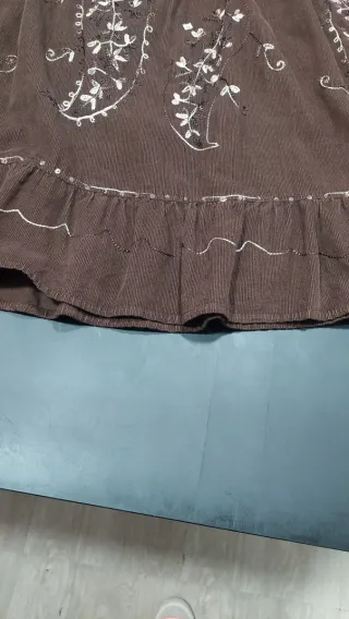 Gonna Hybris vintage marrone TG 44