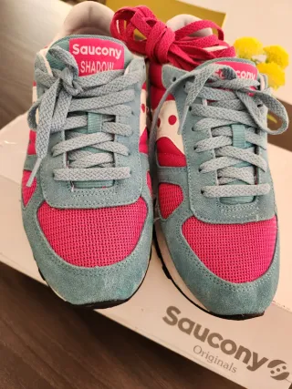 Saucony donna rosa e turchese