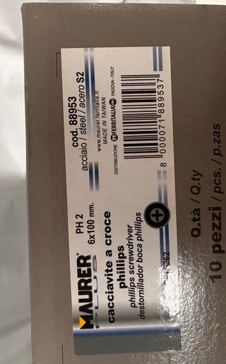 Caja 10 Destornillador Maurer Phillips PH2 6x100mm