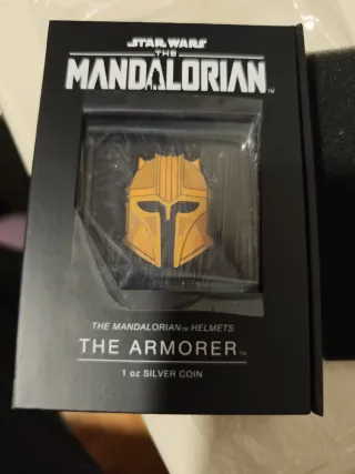 Moneda Star Wars The Mandalorian Armorer 1 oz Plat
