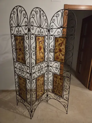 Biombo decorativo de forja