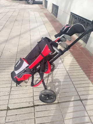 Juego Palos Golf Júnior Wilson + Carrito