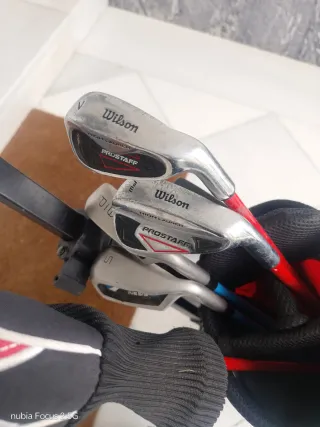 Juego Palos Golf Júnior Wilson + Carrito