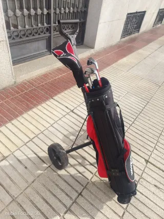 Juego Palos Golf Júnior Wilson + Carrito