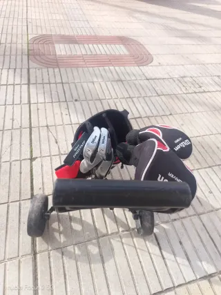 Juego Palos Golf Júnior Wilson + Carrito
