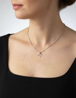 18638 colgante corazón oro blanco