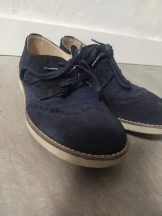 Zapatos de vestir niño azul marino