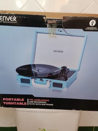 Tocadiscos Denver VPL-120 Portátil Maleta