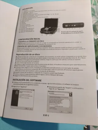 Tocadiscos Denver VPL-120 Portátil Maleta