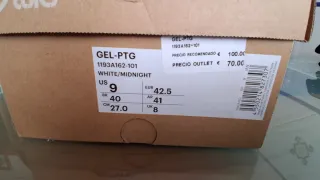 Zapatillas Asics Gel-PTG Blancas y Azul