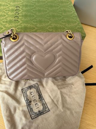Borsa Gucci Marmont Marrone Topo