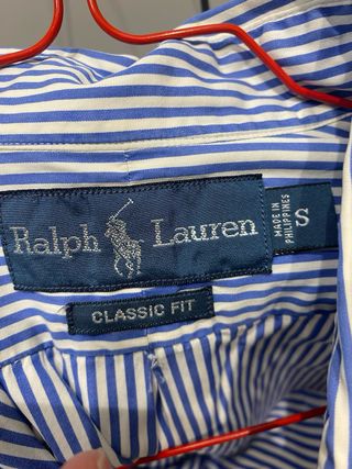 Camisa Polo Ralph Lauren Rayas Azul y Blanco