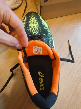 Zapatillas Asics running gel cumulus25 black neón